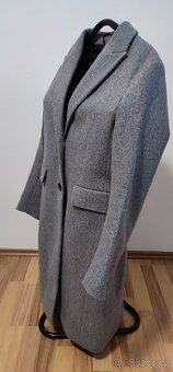 Dámský antracitový kabát, vel. L - 6