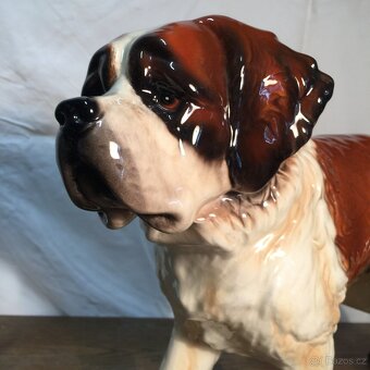 Velká porcelánová socha Bernardýn Goebel - 6