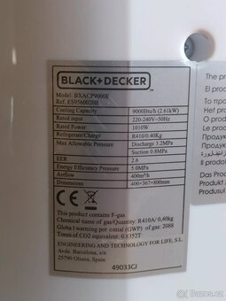mobilní klimatizace Black+Decker  do 06/2025 v záruce - 6