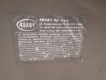 Detská rozkladacia jedálenská stolička 4BABY - 6