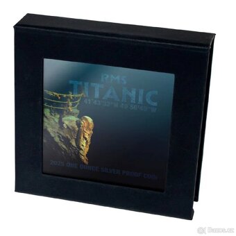 Luxusní stříbrná mince 1 oz Titanic Black Proof - 6