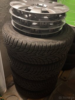 Disky plechove 205/55/16 skoda superb a zimni pneu s disky - 6