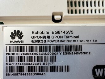 Optický modem router Huawei EG8145V5 GPON ONT + Wi-Fi - 6