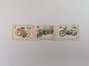 27x známky Kuba rostliny hmyz lokomotivy letadla balóny - 6