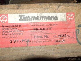 Prodám brzdové kotouče Renault + Peugeot - 6