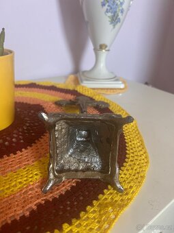 Starožitný kříž cínový - 6