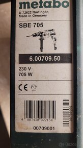 Prodám vrtačku s příklepem zn.Metabo - 6