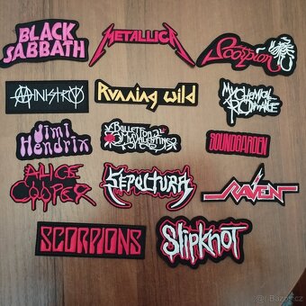 Nášivky,vlajky,trická,privesky,CD,LP,MC - 6