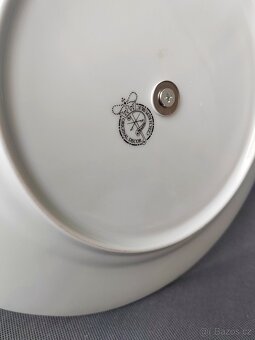 Nádherný 3 dilový etažer v top stavu od porcelánky Pražák - 6