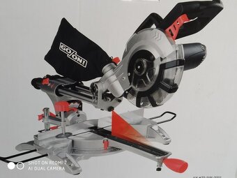 Prodám NEPOUZITOU pokosovou pilu s posuvem GO/NO 1500 W. - 6