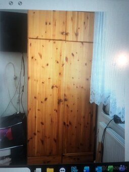 Ložnicová sestava z masivu, manželská postel a skřině - 6