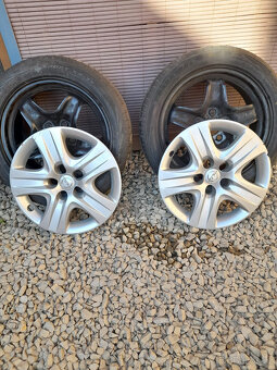 Opel-Plechove disky 17 zoll+ poklice - 6