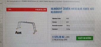 Hliníkový kloubový žebřík 4410 Alve forte 4x3-Zamluveno - 6