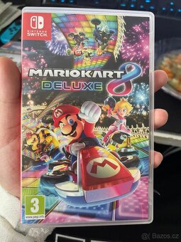 Nintendo switch + 3 hry+ 1x ovladač + obal - 6