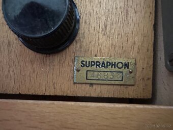 Retro gramofon + 20 vinyl desek - 6