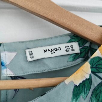 Dámská letní Boho Etno japonská halenka Mango vázací top - 6