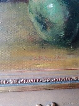 Marcel Krasický  Zátiší s ovocem a květinami  olej/plátno - 6