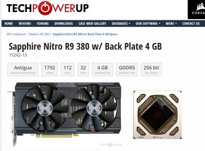 R9 380 Nitro OC 4GB GDDR5 256bit. 2x6pin DP HDMI DVI-I DVI-D - 6