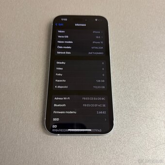 Modrý iPhone 15 128GB, jako nový, 12 měsíců záruka - 6