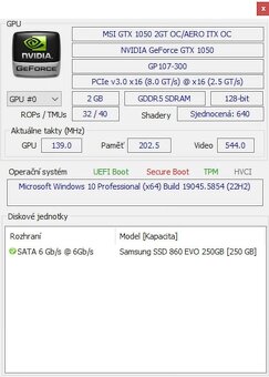 Stolní herní PC, I3 QUAD CORE, 16GB RAM, 250GB SSD - 6