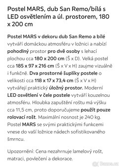 Postel a noční stolky Mars - 6