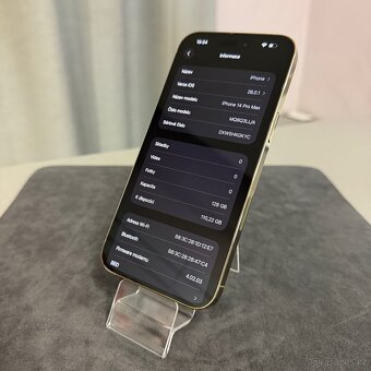 iPhone 14 Pro Max 128GB zlatý pěkný stav, rok záruka - 6