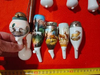 Fajfky porcelánové, Krakonoš, dřevěné atd. - 6
