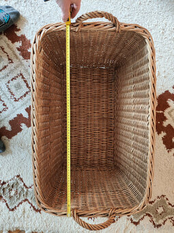 Proutěny koš obdelník velký 70cm x 46cm x 35cm - 6