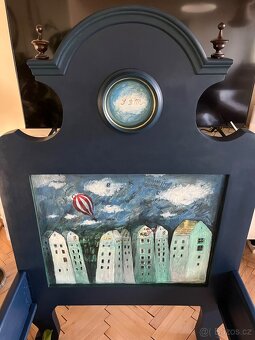 Neobarokova posteľ 90x200cm - 6