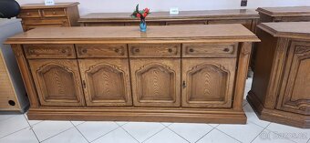 Rustikální komoda 207cm - 6