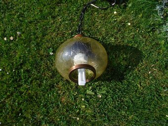 lampa sklo, dřevo - 6