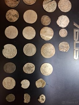 Stříbrné mince 81 ks Pražské groše, středověk,atd - 6