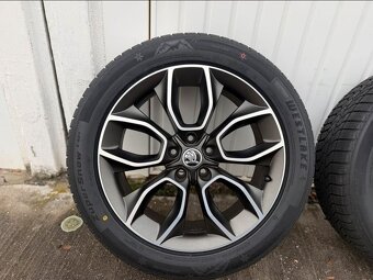 Originální alu kola Škoda Crater 19" s novými zimními pneu - 6