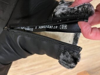 Boty Rieker zimní kožené vel. 39-40 - 6