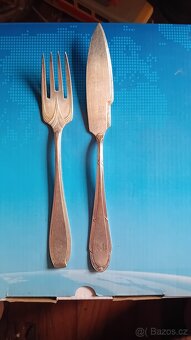 Secesní sada rybích příborů WMF - 6