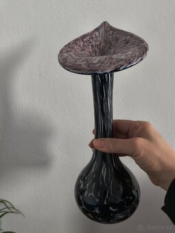 Vintage skleněná váza - 6