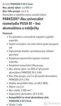 Aku rozmetadlo Parkside - 6