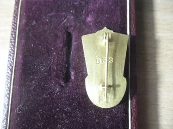 odznak - Zasloužilý cvičitel ,číslován, originál - 6