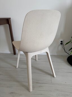 2x IKEA ODGER Židle, bílá/béžová - 6