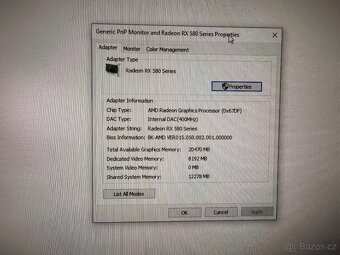 Herní počítač i5-2500 / 24GB RAM / RX 580 8GB / SSD + 3TB H - 6
