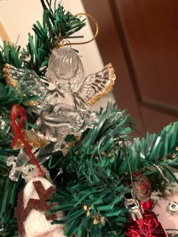 Malý vánoční stromek s LED osvětlením+ ozdoby - 6