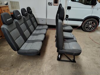 Sedačky, sedadla Fiat Ducato, Citroen Jumper, Peugeot Boxer - 6