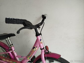 Dětské růžové kolo velikost  5-7 let - 6