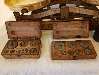 starožitná váha Eiwa + příslušenství - 6