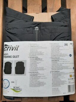 Rybářská vesta, černá barva, nová, velikost M 48/50 EUR - 6