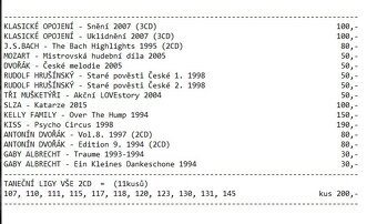 CD hudba, písničky, pohádky, vážná - 6