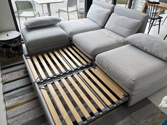 Prodám IKEA VALLENTUNA – modulový gauč, 4 díly, 2x lůžko, úl - 6