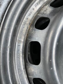 Plech disky 4x100 včetně letních pneu 195/65R15 - 6