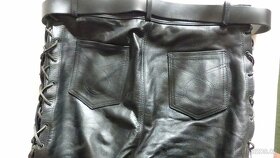 Prodám zánovní motorkářské kalhoty (Leather-Biker-Jeans) - 6