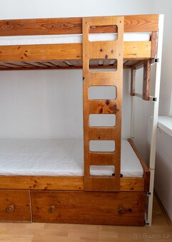 Dětská palanda masiv 180 x 80 + matrace Materasso - 6